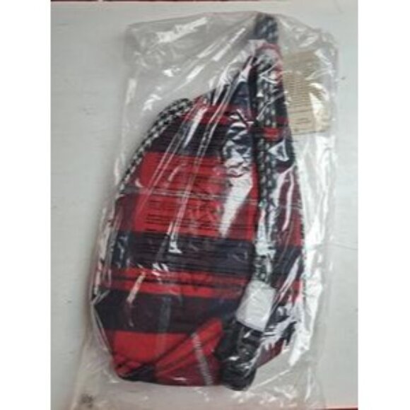 NWT Kavu Mini Rope Mix Houndstooth Plaid Sling Bag O/S - Picture 3 of 4